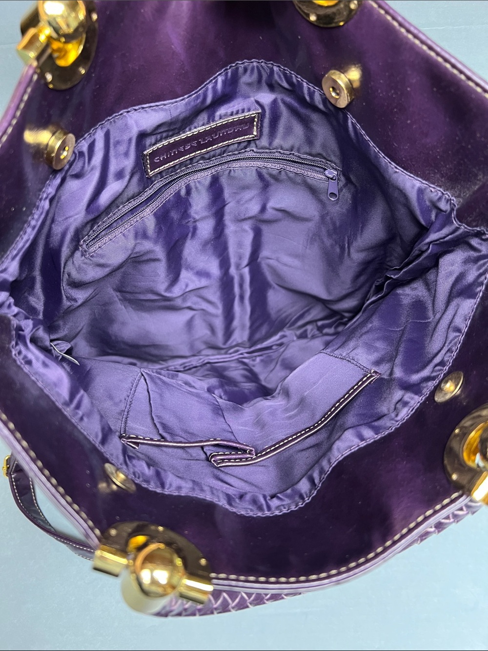 Chinese Laundry Purse/Tote purple - Picture 7 of 9